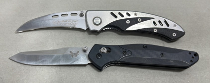 (1) Benchmade Folding Knife, (1) Smith And Wesson Extreem Ops Folding Knife
