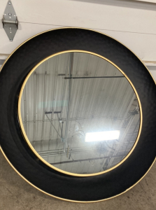 Round Metal Frame Mirror