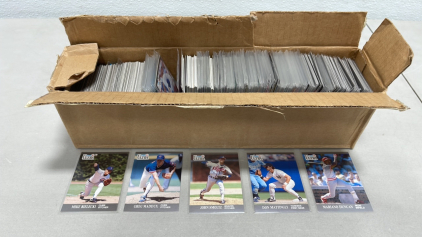 (1) Large Box Of 1991 Fleer Corp. Fleer Ultra MLB Collectible Cards Many W/ Sleeves + Other Hidden Gems