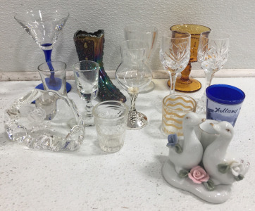 (14) Assorted ShotGlasses/Mini Wine Glasses