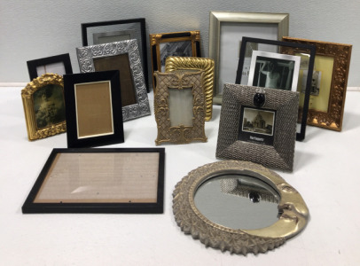 (13) Pitcure Frames, (1) Mirror