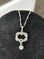 Double-Hearted Pendant Necklace