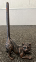 Cast Iron Cat Paper Towel/Toilet Paper Holder