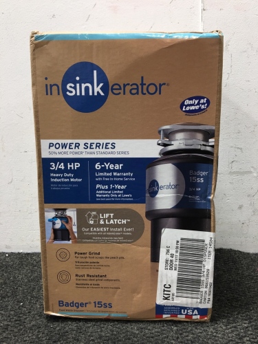 In Sinkerator Garbage Disposal