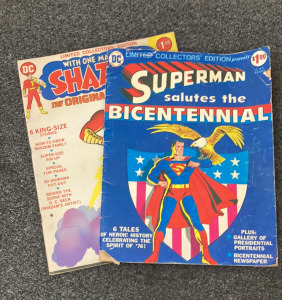 Limited Edition Shazam and Superman Comic Books