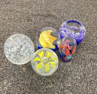 Glass Paper Weights (5)