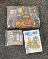 Warcraft Battle Chest PC Games and Books, and Spore PC Game