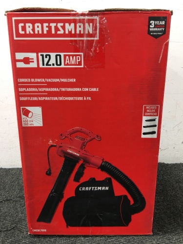 Craftsman Corded Blower/Vacuum/Mulcher