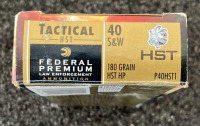 Federal Premium Tactical 40 S&W 180GR. 46 Rounds - 3