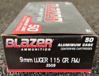 Blazer 9mm Luger Aluminum Case 50 Rounds 115 GR. New - 4