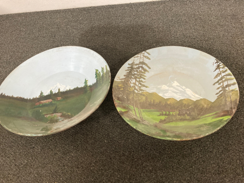 Painted Metal Bowls