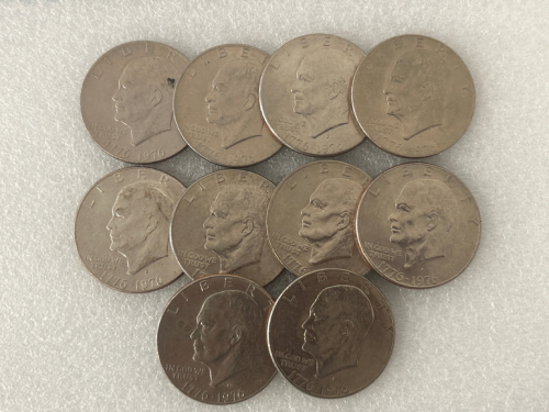 (10) Eisenhower Ike Dollars