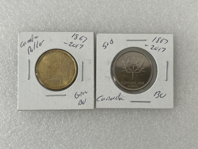 1867-2017 Canadian Dollar and Half Dollar