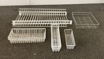 Pantry Organization Set (23” Long Metal Shelf’s and Container)