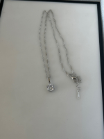 Silver Plated Solitaire Pendant Necklace - 2