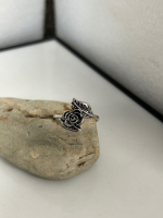 Silver Plated Rose Ring - 2