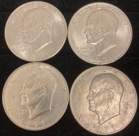 (4) 1971 Eisenhauer Dollars