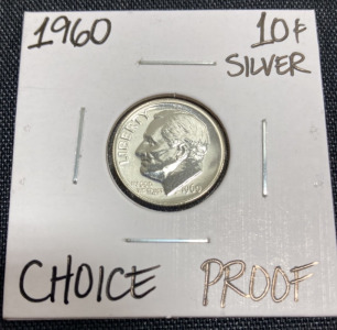 1960 Choice Proof Silver Dime