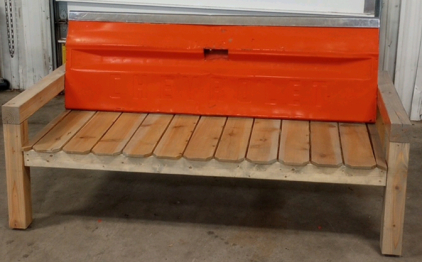 Vintage 1960's Chevrolet Pickup Tailgate 74" x 36" x 39" Wood Bench