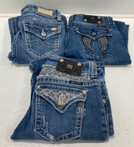 (3) Women's Miss Me Jeans Size 27