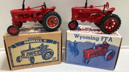 (2) Wyoming FFA 1/16 Scale Farmall Tractors