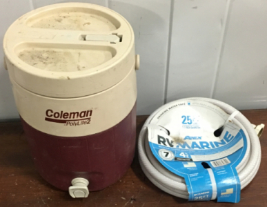 Coleman PolyLite2 Hugeb Water Jug, 25FT Length 1/2 Inch Diamter Water Hose