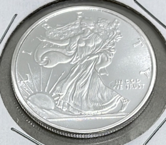 (1) Walking Liberty/Eagle .5 Troy Oz. . Silver Round Carded