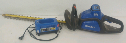 Kobalt 40V Cordless Hedge Trimmer With (1) Battery And Charger