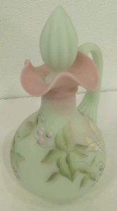 Hand painted Limited Edition Fenton Brand Cruet Decanter