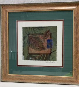 Framed Abstract Leaves Print