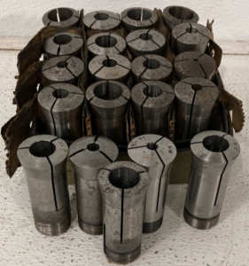 (21) Various Sizes Of Lathe Collets