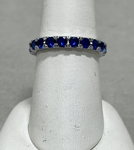 (1) Blue Sapphire .925 Ladies Ring Size 8
