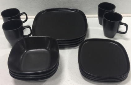 (16) Pc Innovations Chocolate Sango Dish Set
