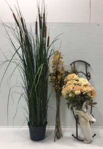 Artifical Flowers, Artifical Plant, Plant Stand