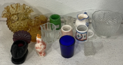 Various Vintage Glass And Ceramic Hose Decoration/Pieces