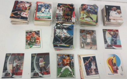 Approximately (350) Multi Sports Cards Including Several Michael Jordan Cards In A Shoebox
