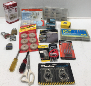 Assorted Tools, Hardware And Locks