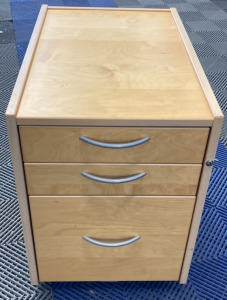 3-Drawer Rolling File Cabinet