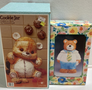(2) Bear Cookie Jars