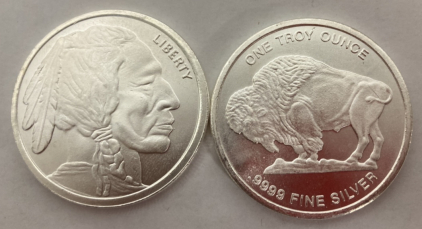 2 Troy Ounces .999 Fine Silver