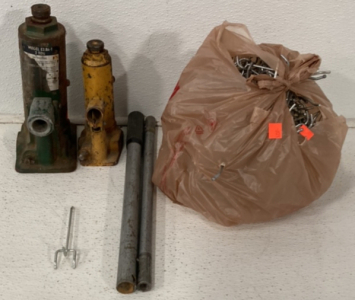 (1) Bag Full Of Peg Board Hooks,(2) Jack-Hand Small