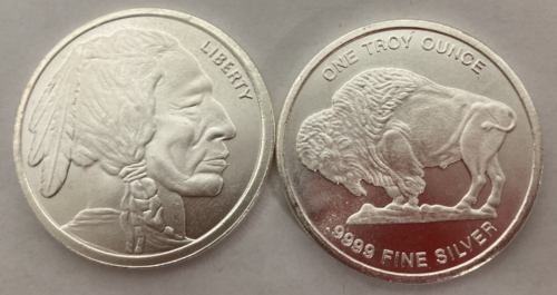 2 Troy Ounces .999 Fine Silver