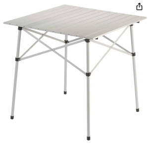 Aluminum Slat Table 27&rdquo;X27&rdquo; Useable Table Surface