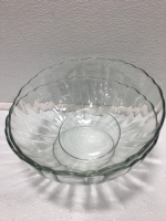 (15) Pc Clear Glass Dish Set - 2