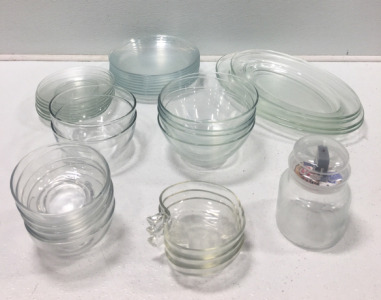 (34) Pc Glass Dish Set