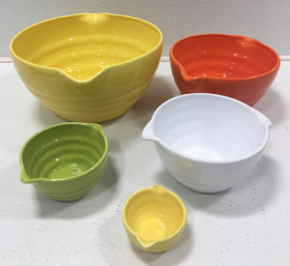 (5)Pc Colorful Nesting Mixing Bowls