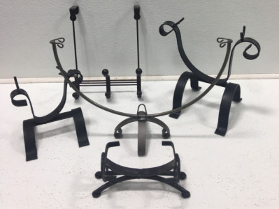 Over The Door Coat Rack, (3) Iron Holders