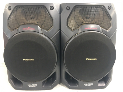 (2) Panasonic Dual Porta Bass-Reflex Speaker