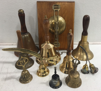 (11) Assorted Bells Including S.F.C Co Wall Bell