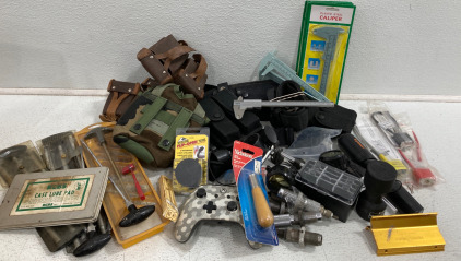 Assorted Gun Cleaning Items (3) Gun Locks (7) Calipers & Lots More!!